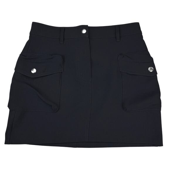 WILFRED Aritzia Astral High Rise Micro Cargo Skirt Sz 2 Black - Picture 2 of 5